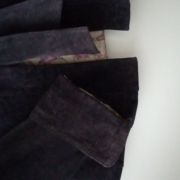 🖤 Danier Leather | Suede Blazer | Genuine Leather | Grey | Size L - Picture 10 of 11